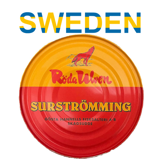 Surströmming (Surstromming) Röda Ulven I Swedish Fermented Herring Delicacy I 400g/14oz I Chilled Shipping