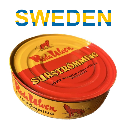 Surströmming (Surstromming) Röda Ulven I Swedish Fermented Herring Delicacy I 400g/14oz I Chilled Shipping