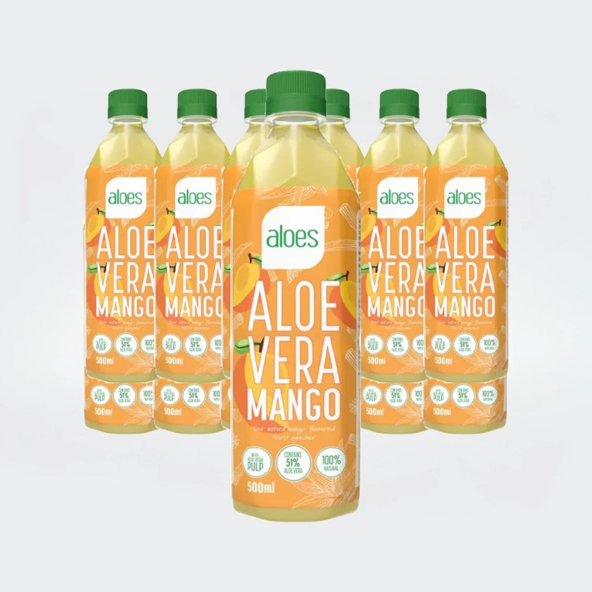 12x ALOES Aloe Vera - Mango 500 ml