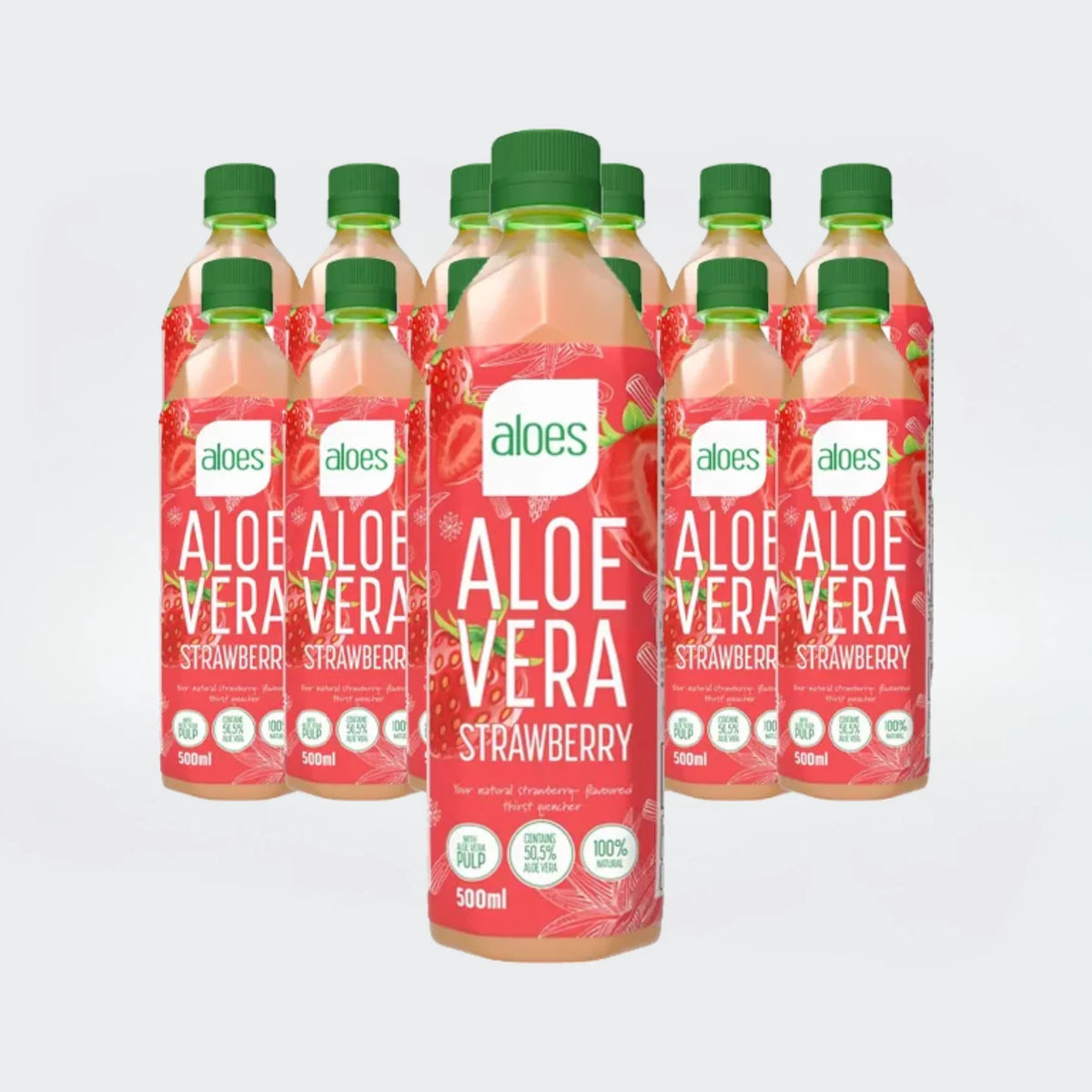 12x ALOES Aloe Vera - Strawberry 500 ml