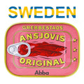 Abba Grebbestads Ansjovis Original - can of Swedish anchovy sprats.