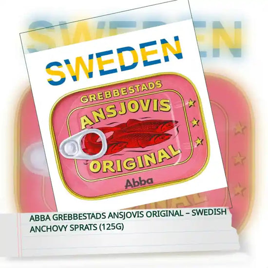 Abba Grebbestads Ansjovis Original &ndash; Swedish Anchovy Sprats (125g) by@Outfy