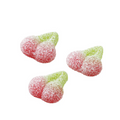 Bag of ScandyBites fizzy cherries, sweet and sour Swedish gummies.

