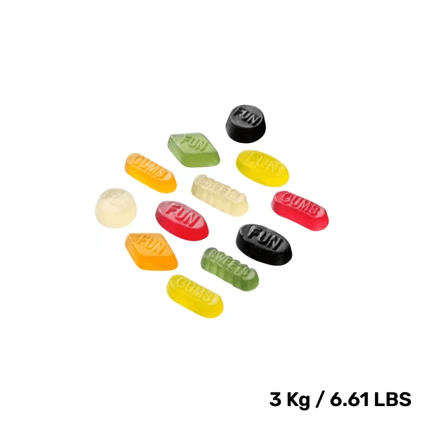 Bag of ScandyBites WineGums, assorted fruity Swedish chews.

