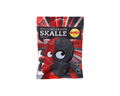 Sweet and salty Swedish candy by BUBS, raspberry licorice skull.

