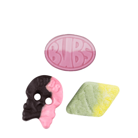 BUBS ultimate variety mix with ovals, skulls, and rombs.

