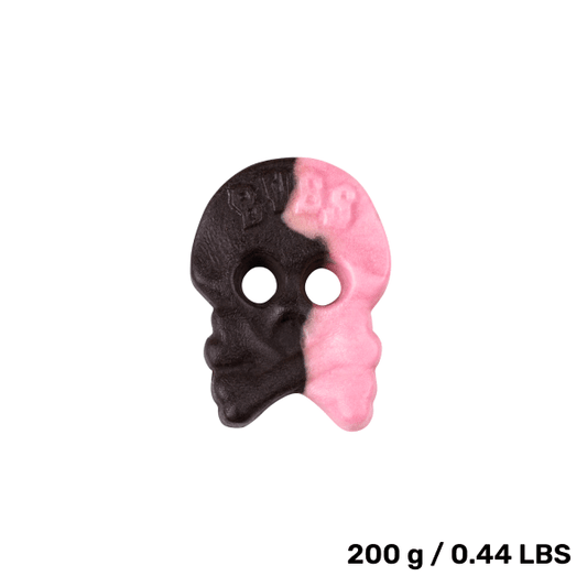 BUBS Raspberry Licorice Skull (Light) – Soft & Subtle Swedish Candy