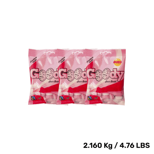 BUBS Goody Foam Ovals – Strawberry Vanilla Swedish Candy (90g)