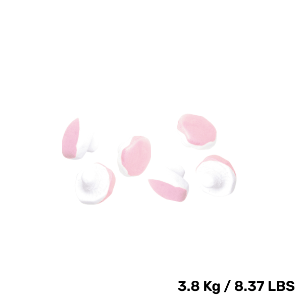 Bag of ScandyBites strawberry mushrooms, soft chewy Swedish candy.

