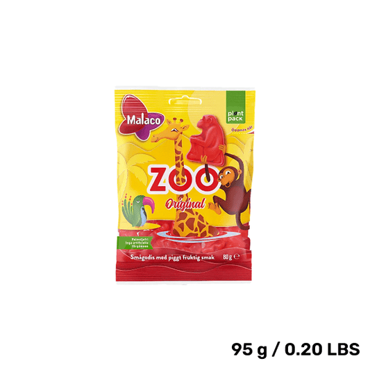 Malaco Zoo Swedish Candy – Fruity Animal Gummies (95g)