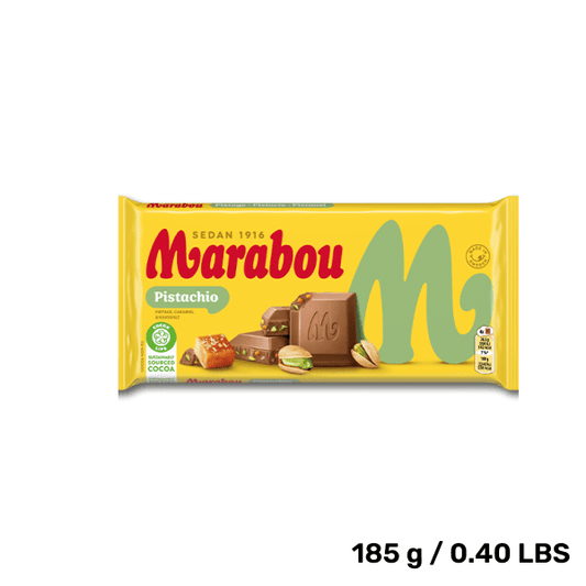 Marabou Milk Chocolate Pistachio Bar – Crunchy & Creamy (185g)