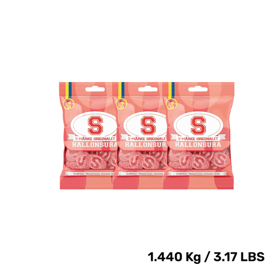 S-Mark Raspberry Sour – Tangy Swedish Candy (80g)