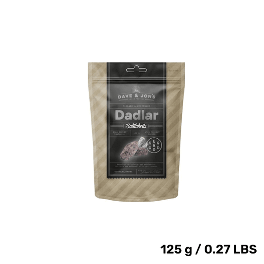 Dave & Jon's Salted Licorice Dates – Sweet & Salty Swedish Snack (125g)