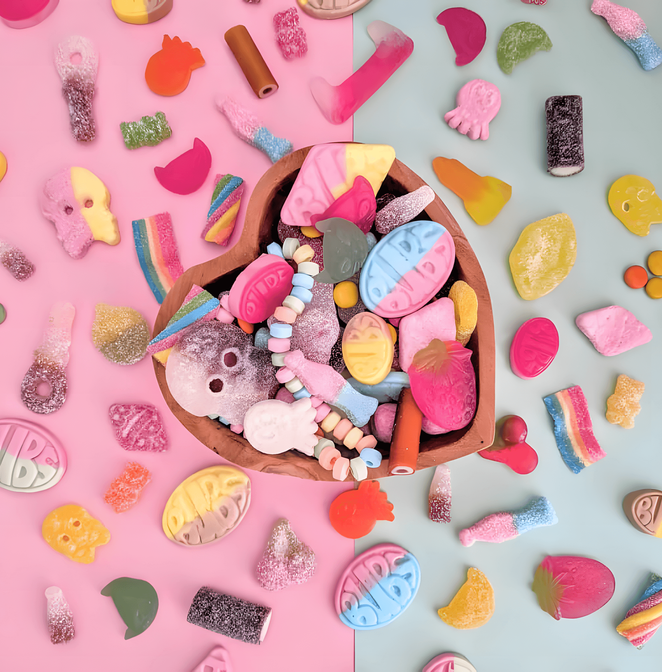 BUBS Vegan Swedish Candy Mix, a sweet and sour assortment.

